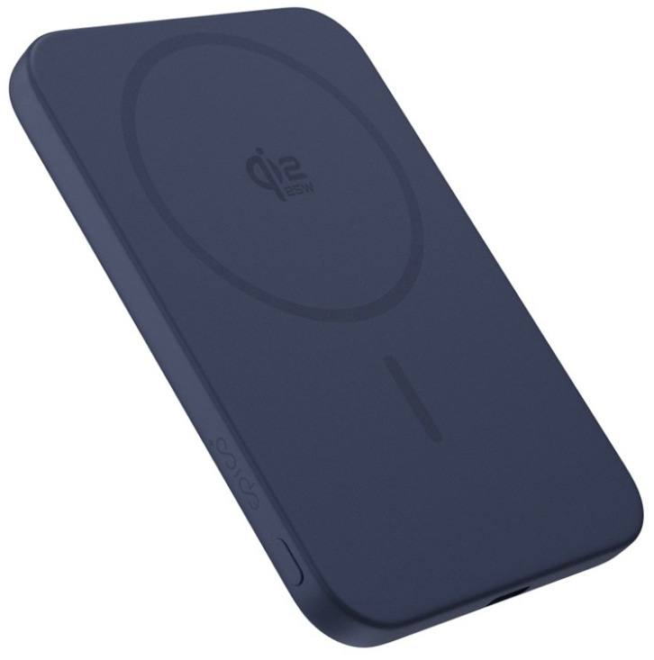 Powerbanka Epico UltraPack Qi2 25 W Slim 5 000 mAh hliníková Mag+ EM55 modrá s Qi2 nabíjaním