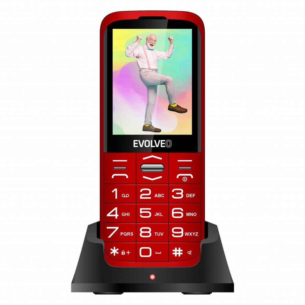 Mobilný telefón Evolveo EasyPhone XO červený