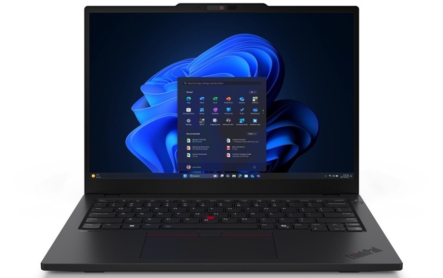 Notebook Lenovo ThinkPad L13 Gen 6 čierny Detail na otvorený notebook.