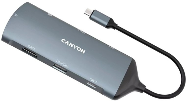 Dokovacia stanica Canyon DS-15 8v1 s rýchlonabíjaním PD 100W