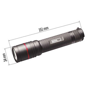 Lampáš EMOS Ultibright 80 P3180, 600lm sivá