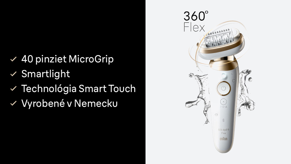 Epilátor Braun Silk-épil 9 Flex SES9-071 3D s 360° flexibilnou hlavicou