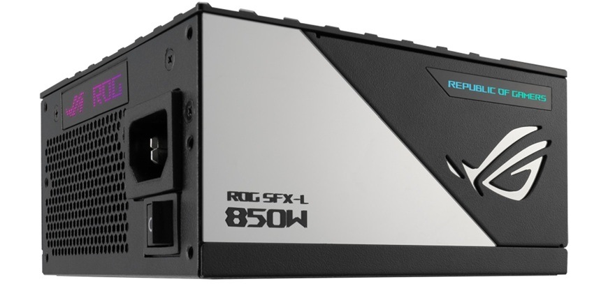 Zdroj Asus ROG Loki SFX-L 850W White Edition 80+ Platinum ARGB Detail obrázku PC zdroje.