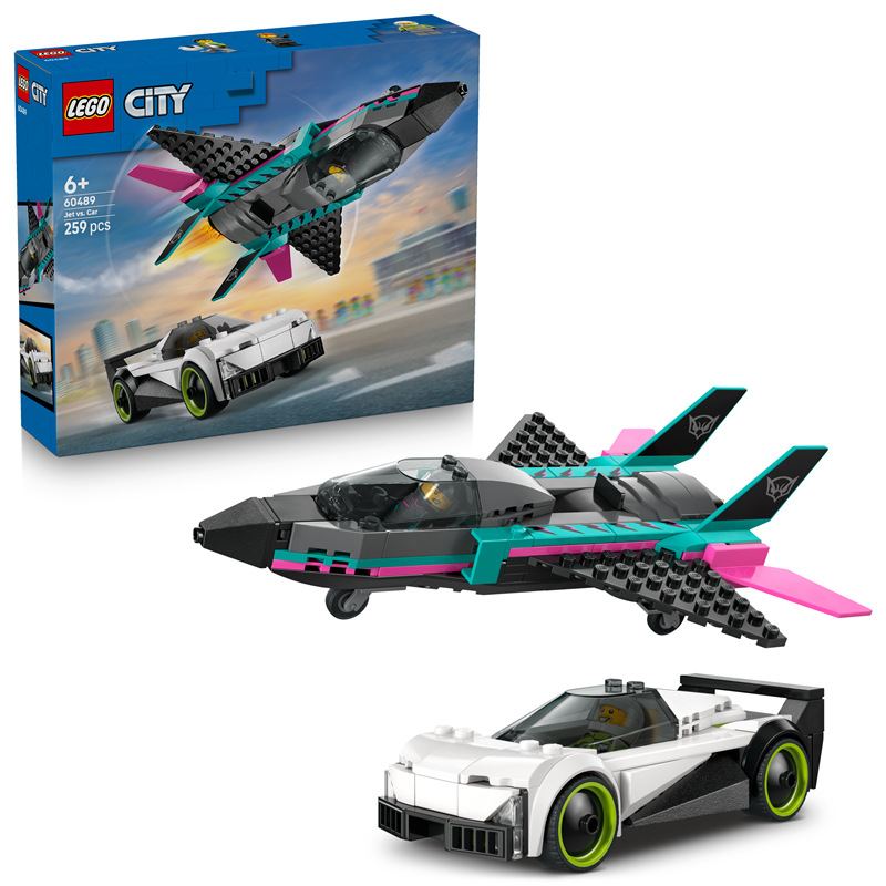 Stavebnica LEGO® City 60489 Tryskáč vs. auto Stavebnica LEGO® City 60489 Trýskač vs. auto