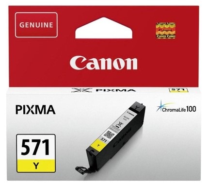 Cartridge Canon CLI-571Y, 161 strán žltá