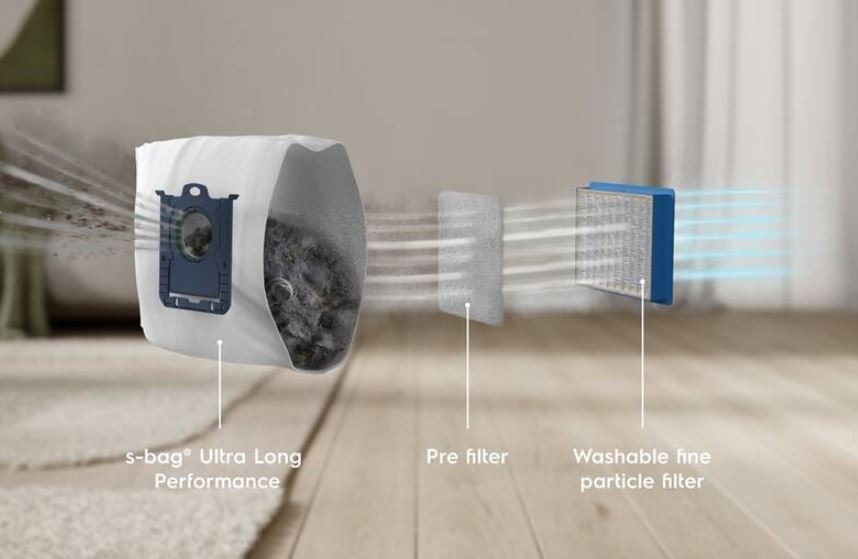 Podlahový vysávač Electrolux 800 Animal EB81A3UG sivý filter
