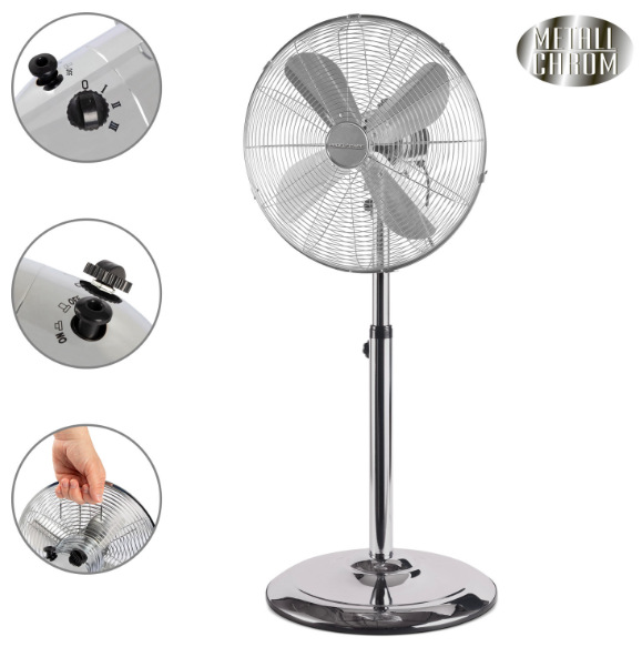 Ventilátor stojanový ProfiCare VL 3064 nerez Ventilátor stojanový ProfiCare VL 3064