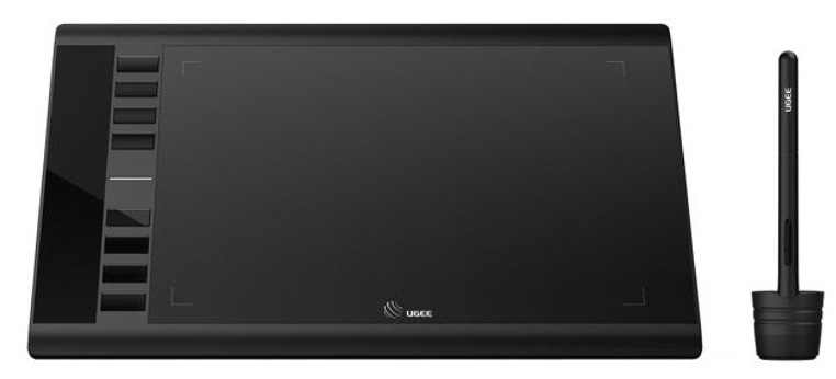 Grafický tablet UGEE M708 pre začiatočníkov aj pokročilých, čierna farba