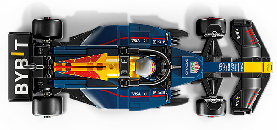 Stavebnica LEGO® Speed Champions 77243 Závodní auto Oracle Red Bull Racing RB20 F1® RB20 zachytáva podobu monopostu Formule 1 z roku 2024 vrátane krídla, svätožiare a pneumatík Pirelli.
