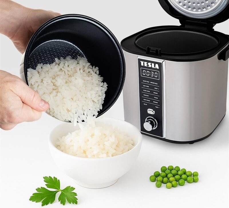 Multifunkčný ryžovar Tesla MultiCook RC400 Low Carb strieborný