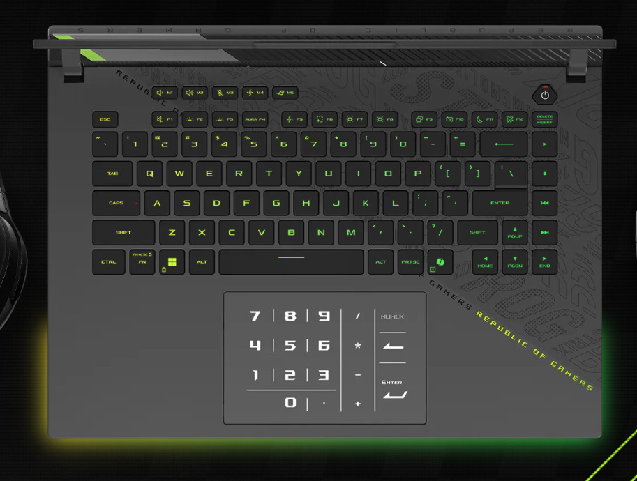 Notebook Asus ROG Strix G16 sivý Asus ROG Strix G16 (2025) má prvotriednu klávesnicu inšpirovanú e-športom