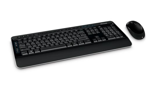 Klávesnica s myšou Microsoft Wireless Desktop 3050, CZ/SK čierna