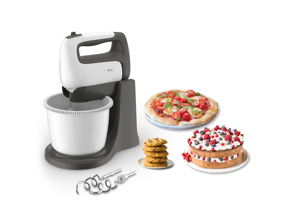 Ručný šľahač s misou Tefal Prep'Mix+ HT464138 biely