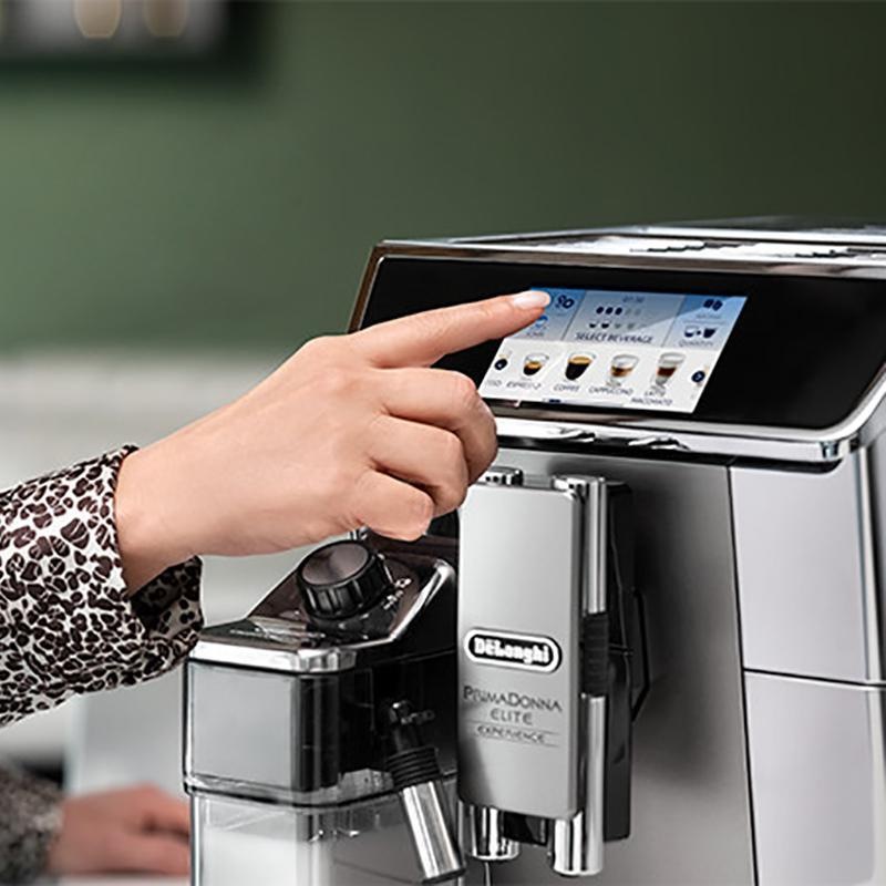 Automatický kávovar De'Longhi PrimaDonna Elite ECAM 650.85.MS strieborný Espresso De'Longhi ECAM 650.85.MS PrimaDonna Elite