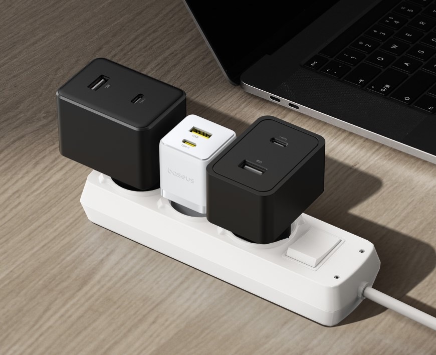Nabíjačka do siete Baseus Palm 30W 1xUSB-A 1xUSB-C PD QC 3.0 biela Nabíjačka do siete Baseus Palm 30W 1xUSB-A 1xUSB-C PD QC 3.0 - biela