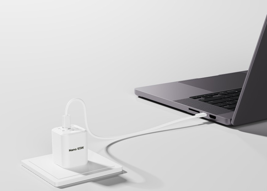 Nabíjačka do siete Cubenest PD Nano Adapter 65W N2D65 biela Nabíjačka do siete Cubenest PD Nano Adapter N2D65 nabíja notebook