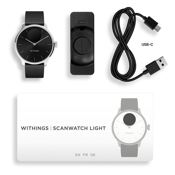 Inteligentné hodinky Withings Scanwatch Light 37 mm čierne Inteligentné hodinky Withings Scanwatch Light 37 mm čierne