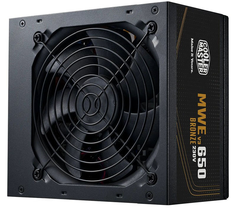 Počítačový zdroj Cooler Master MWE Bronz V3 650W, 80+ Bronz, čierna farba