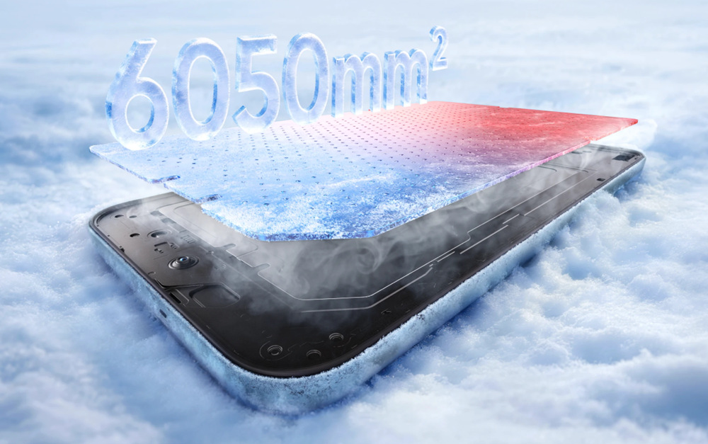 Mobilný telefón realme 16 5G 8 GB / 256 GB čierny Chladiaci systém telefónu realme 16 5G