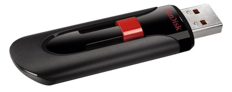 USB flashdisk SANDISK Cruzer Glide 128GB čierny/červený