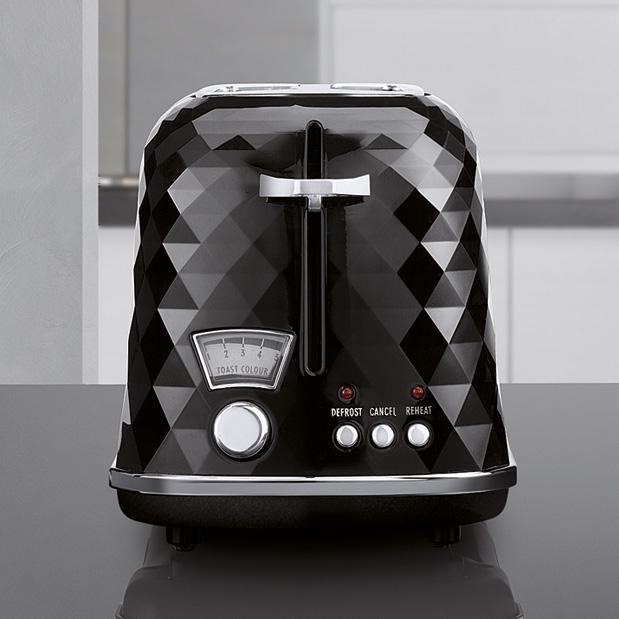Hriankovač De'Longhi Brillante CTJ2103.BK čierny Hriankovač De'Longhi Brillante CTJ2103.BK čierny