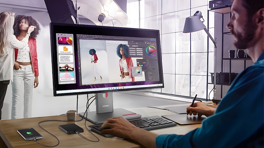 Monitor Lenovo ThinkVision P27QD-40 čierny
