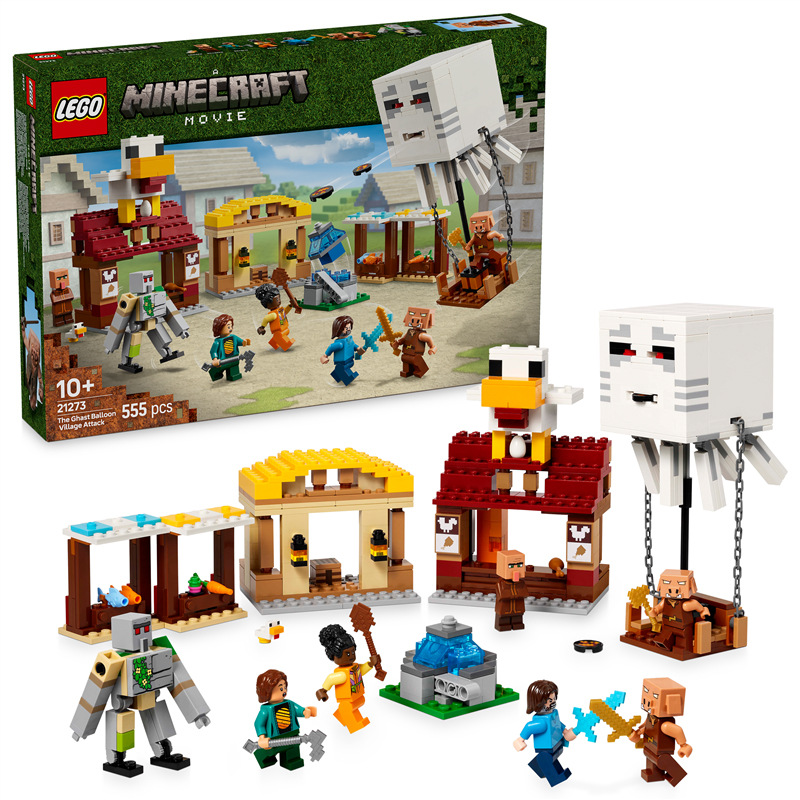 Stavebnica LEGO® Minecraft® 21273 Balón v podobě ďasa a útok na vesnici Stavebnica LEGO® Minecraft® 21273 Balón v podobe ďasa a útok na dedine