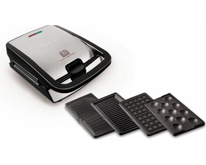 Sendvičovač Tefal Snack Collection SW854D16 čierny/chróm Sendvičovač Tefal Snack Collection SW854D16 čierny/chróm