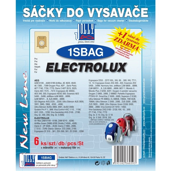 Vrecká Jolly do vysávača Electrolux, jednoduchá inštalácia