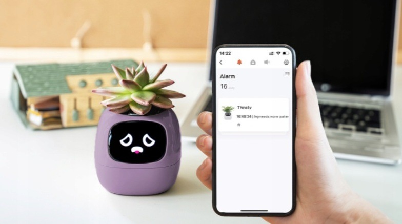 Inteligentný kvetináč Plantsio IVY fialový Chytrý kvetináč Plantsio IVY - zelený