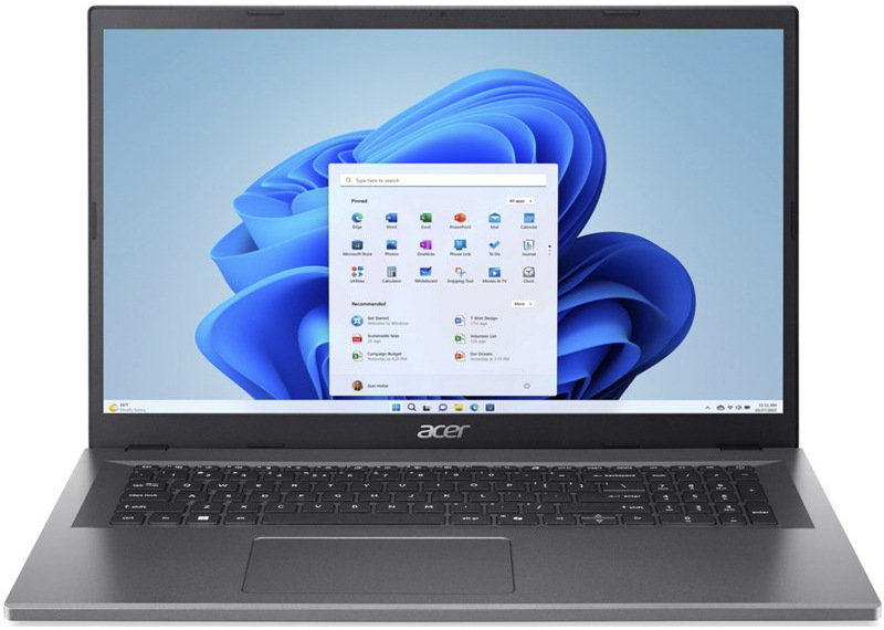17,3" notebook Acer Aspire Go 17 pre použitie doma aj v kancelárii, šedá farba