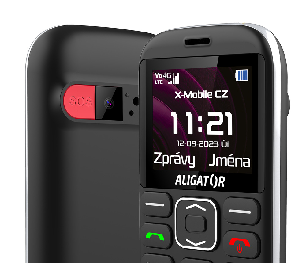 Mobilný telefón Aligator A720 4G Senior čierny Mobilný telefón Aligator A720 4G Senior čierny