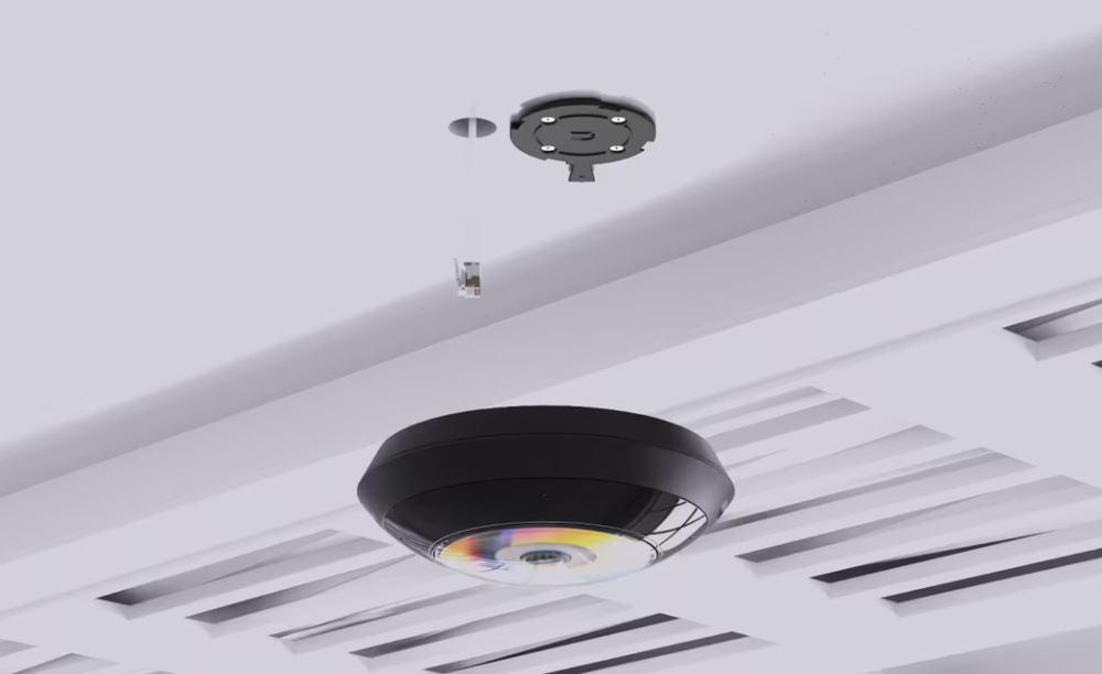 IP kamera Ubiquiti UniFi Protect UVC-AI-360, Fisheye, outdoor, 4Mpx, IR, PoE napájanie, LAN 1Gb, antivandal čierna