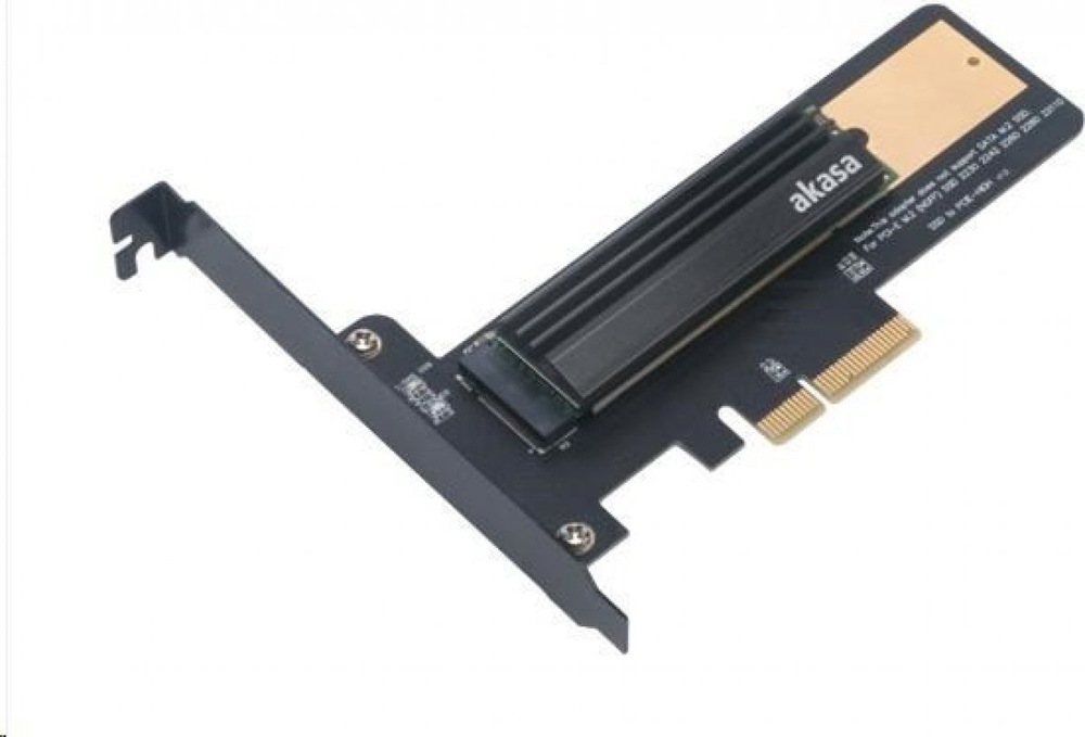 Radič AKASA M.2 SSD na PCIe s chladičem Radič AKASA M.2 SSD na PCIe s chladičem