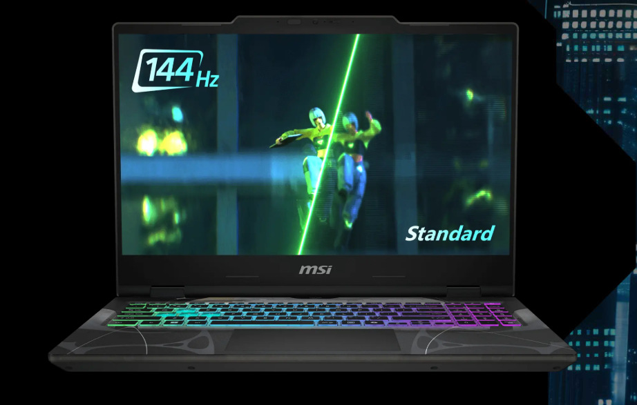 Notebook MSI Cyborg 15 B13WFKG-478XCZ čierny MSI Cyborg 15 ponúka aj parádny displej so 144 Hz