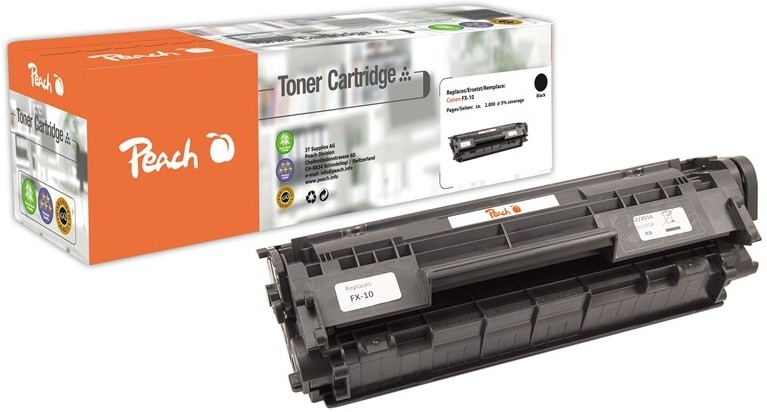 Čierny toner Peach Canon FX-10 s výťažnosťou 2000 strán