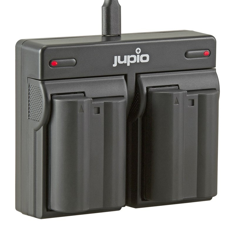 Batéria Jupio pre fotoaparáty Nikon s kapacitou 2100 mAh, duálna nabíjačka