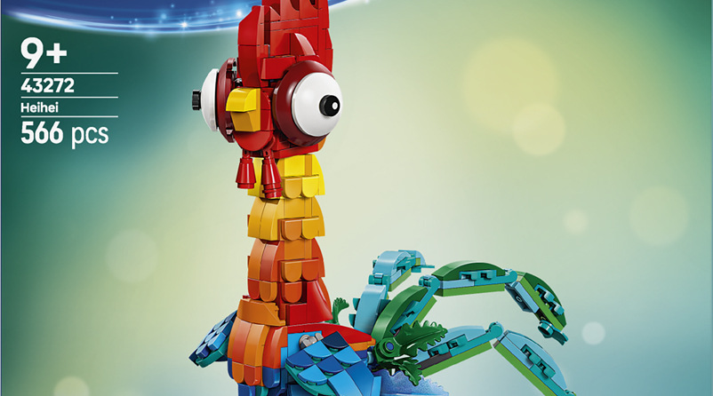 Stavebnica LEGO® │ Disney 43272 Heihei Pohyblivá hlava, krídla a chvostové perá umožňujú Heiheiovi meniť pózy a vystaviť ho podľa vlastnej nálady