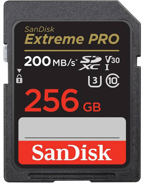 Pamäťová karta SANDISK SDXC Extreme Pro 256GB UHS-I U3 (200R/140W)
