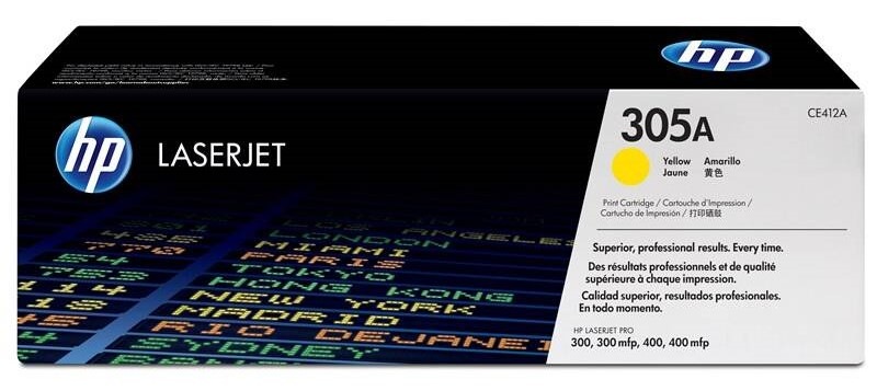 Toner HP 305A, 2 600 strán žltý