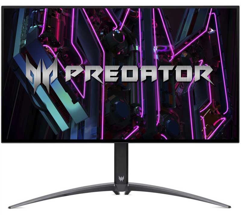 Herný monitor Acer Predator XB273UX1bmiiprx v čiernej farbe.