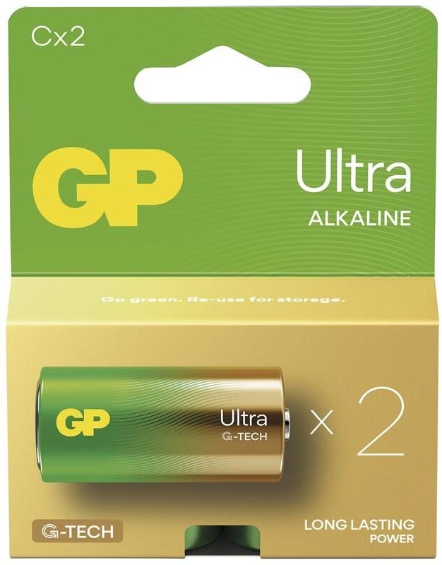 Batéria alkalická GP Ultra C (LR14), 2 ks