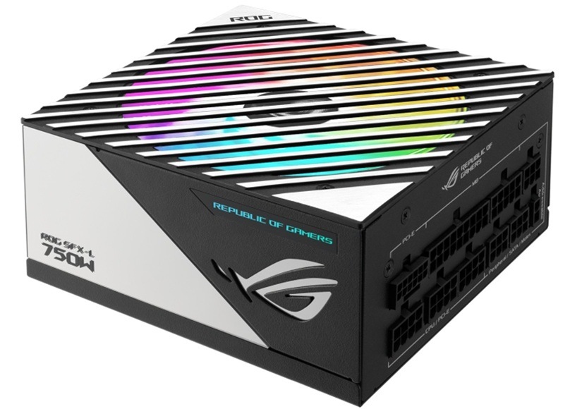 Zdroj Asus ROG Loki SFX-L 750W 80+ Platinum ARGB Detail obrázku PC zdroje.