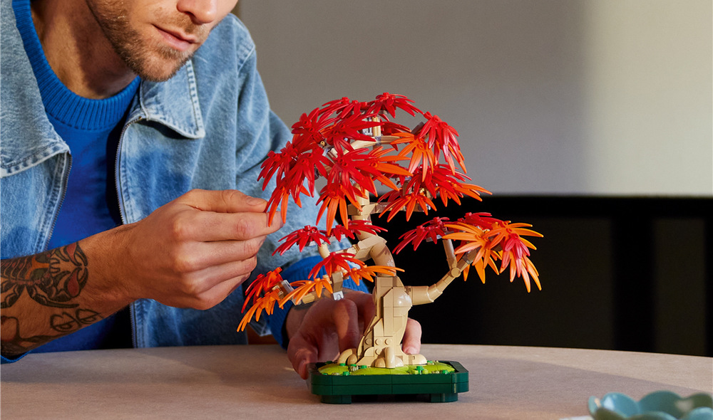 Tento model inšpirovaný japonským javorom prináša výraznú jesennú dekoráciu bez nutnosti akejkoľvek starostlivosti.