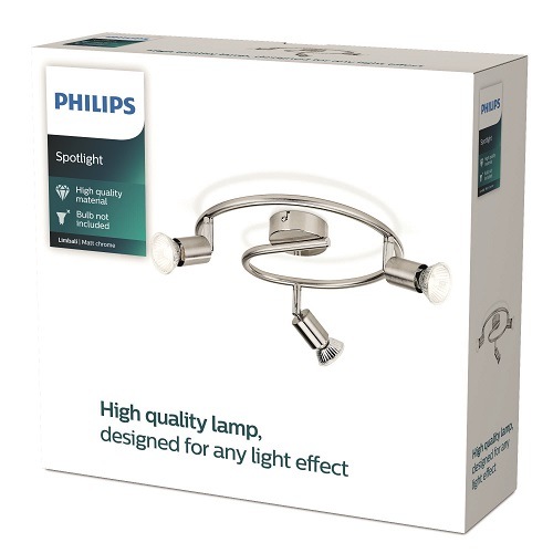 Bodové svietidlo Philips Limbali, 3xGU10 chróm philips_limbali