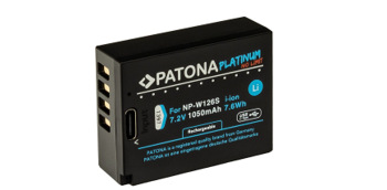 Batéria PATONA pre foto Fuji NP-W126S 1050mAh Li-Ion Platinum, USB-C čierna PTABATPAT0687