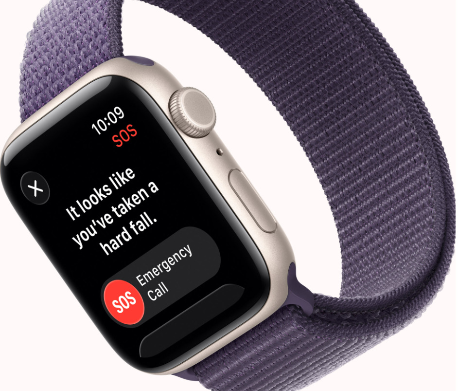 Inteligentné hodinky Apple Watch SE 3 GPS + Cellular 44mm temne atramentový hliník - temne atramentový športový remienok - M/L