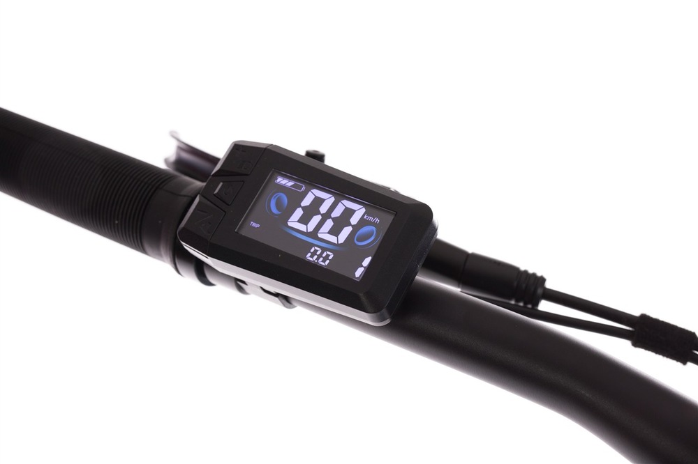 Elektrobicykel GoGEN Revonix HD 720 29" 21" 2026 sivé/tmavo modrá farba U GoGEN Revonix HD garantujú bezpečnú jazdu kotúčovej brzdy