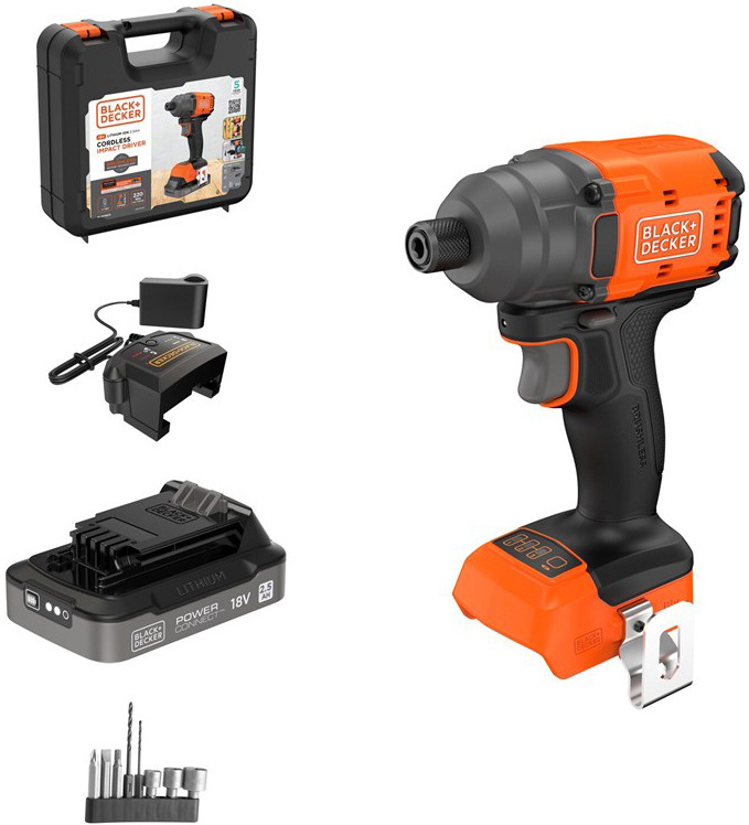 Uťahovák rázový Black-Decker BLIM78E1K-QW (s batériou)