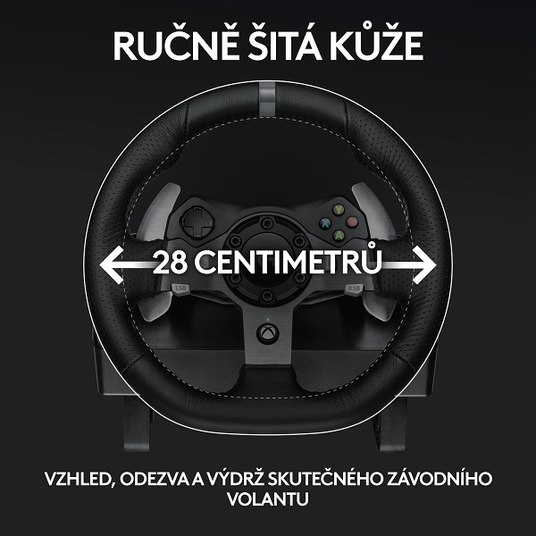 Volant Logitech G920 pre Xbox One, One X, One S, PC + pedále čierny